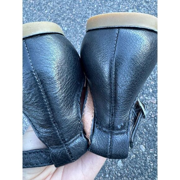 LUCKY BRAND black leather sandals flats sz 8 womens fits 7.5 8 - Picture 6 of 7